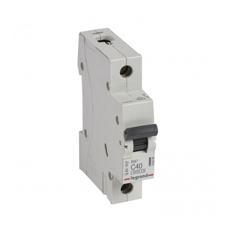 Автоматичен прекъсвач Legrand RX3 1P 40A C 6kA