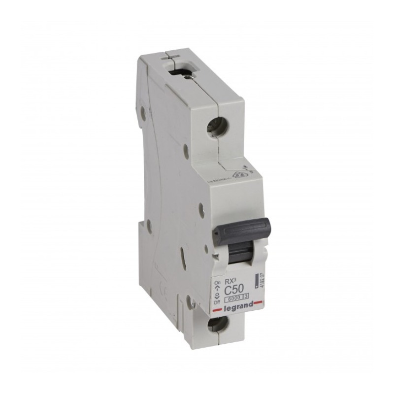 Legrand RX3 Miniature Circuit Breaker (MCB) 1P 50A C Curve
