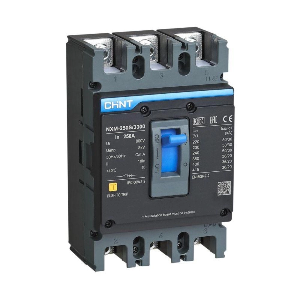 Автоматичен прекъсвач Chint NXM-250S/3300 160A 3P 35kA