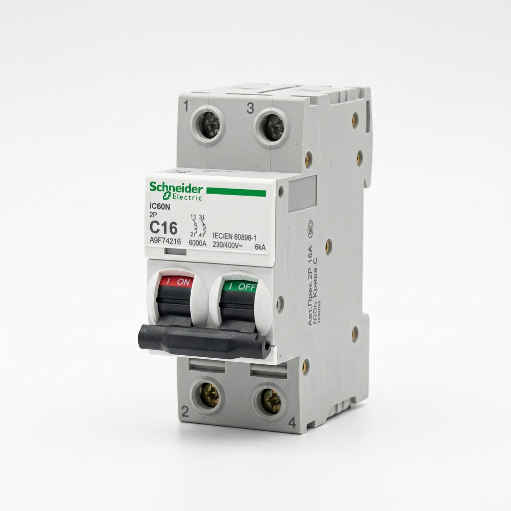 Schneider Electric iC60N Circuit Breaker 2P 16A C