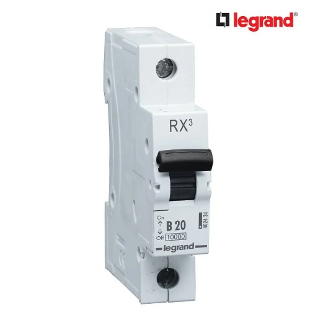 Miniature Circuit Breaker Legrand DX3 1P 20A B Curve