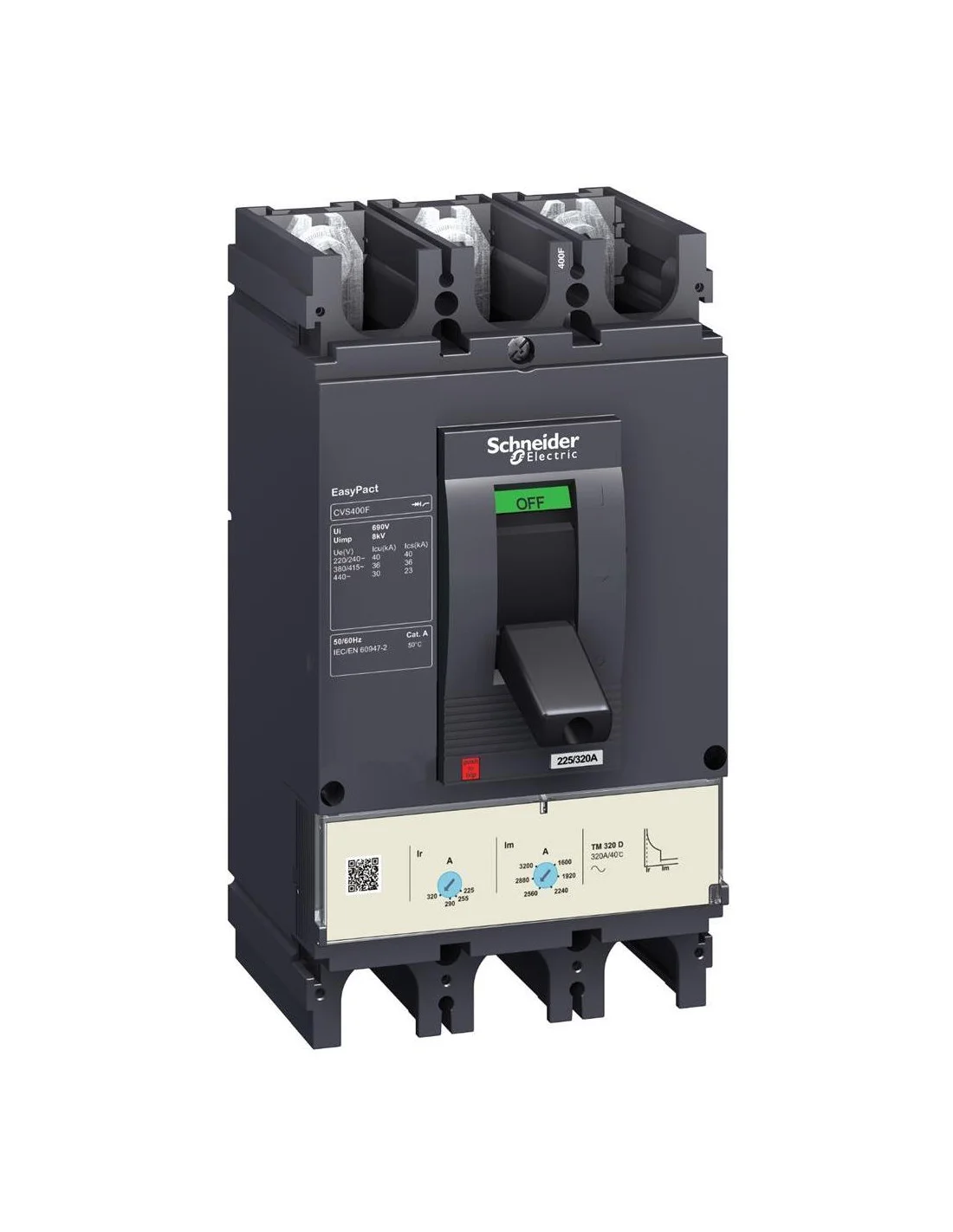 Schneider Electric EasyPact CVS400F Circuit Breaker 3P 400A 36kA LV540306