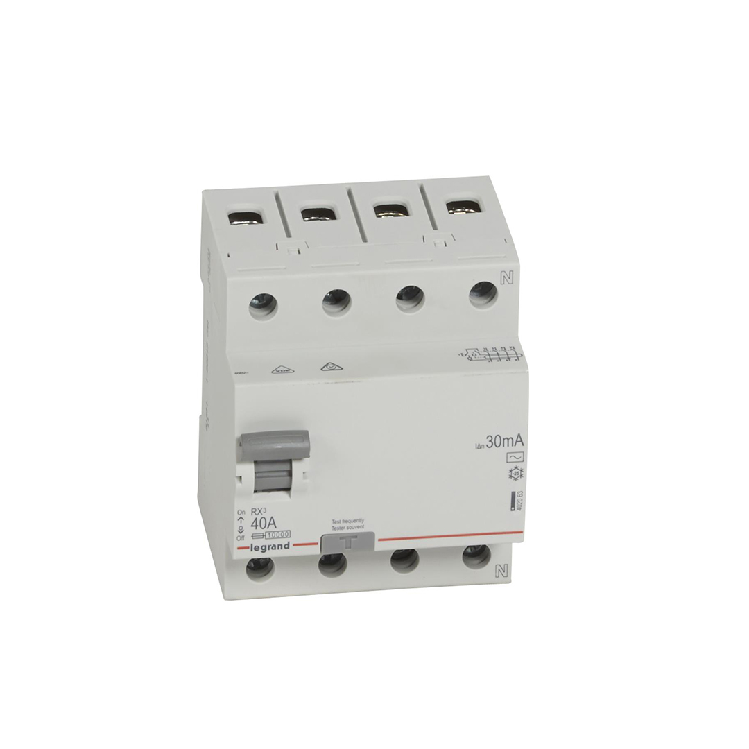 RCCB Legrand RX3 4P 40A 30mA Type AC
