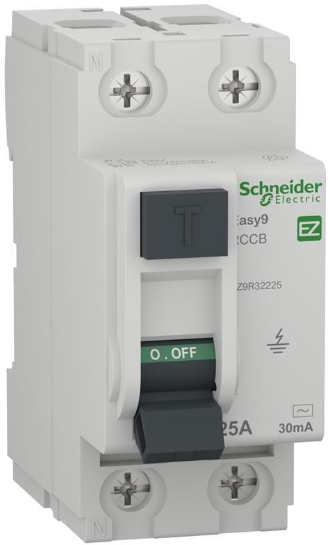 Residual Current Device (RCCB) Easy9 2P 25A 30mA Type AC - Schneider Electric