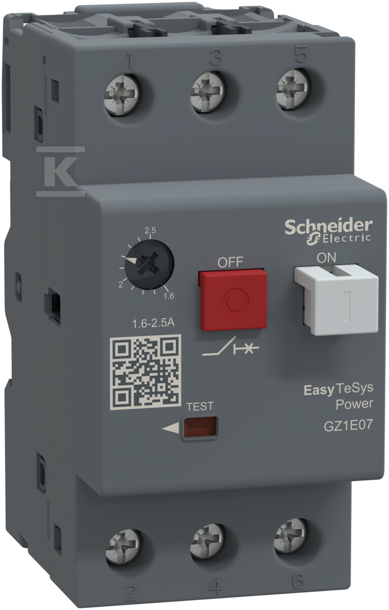 Motor Protection Circuit Breaker GZ1-M07 2.5A - Schneider Electric