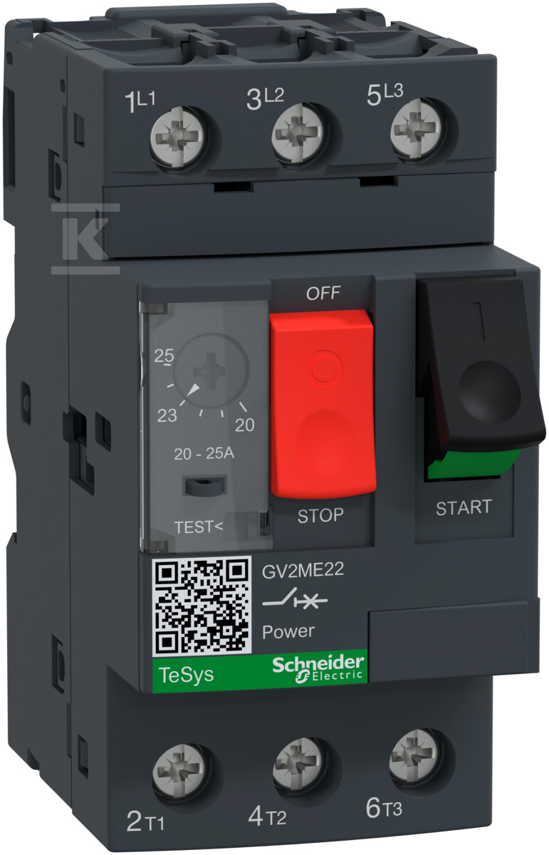 Motor Circuit Breaker GV2ME22AP 20-25A - Schneider Electric