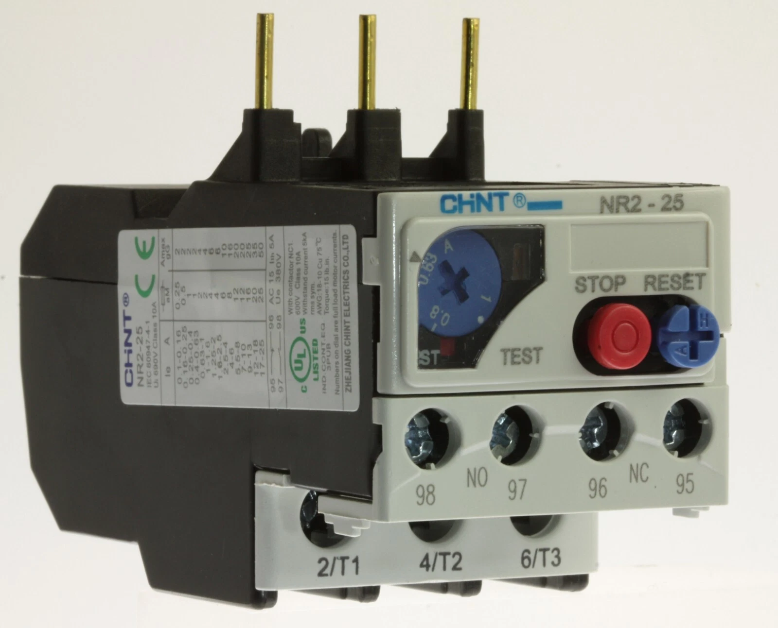 Thermal Overload Relay CHINT NR2-25 0.63-1A