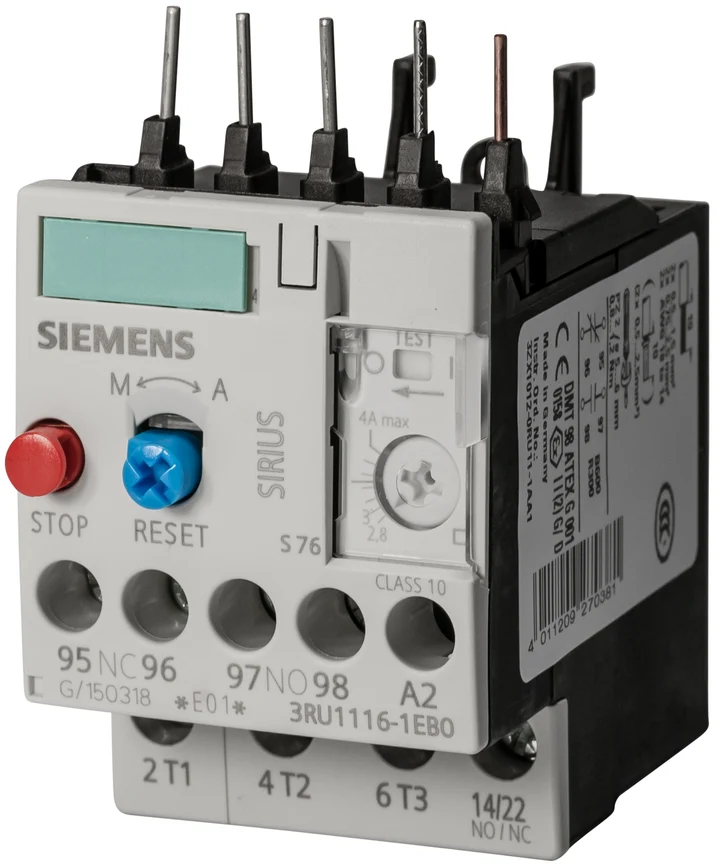 Термично реле за претоварване SIEMENS SIRIUS 3RU1136-1KB0 9-12.5A