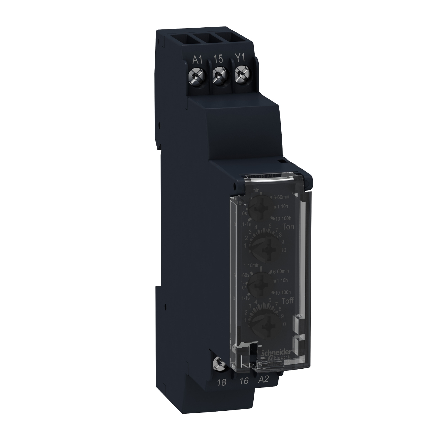 Schneider Electric RE17RLMU Harmony Timer Relay 8A 1CO Asymmetrical Flashing