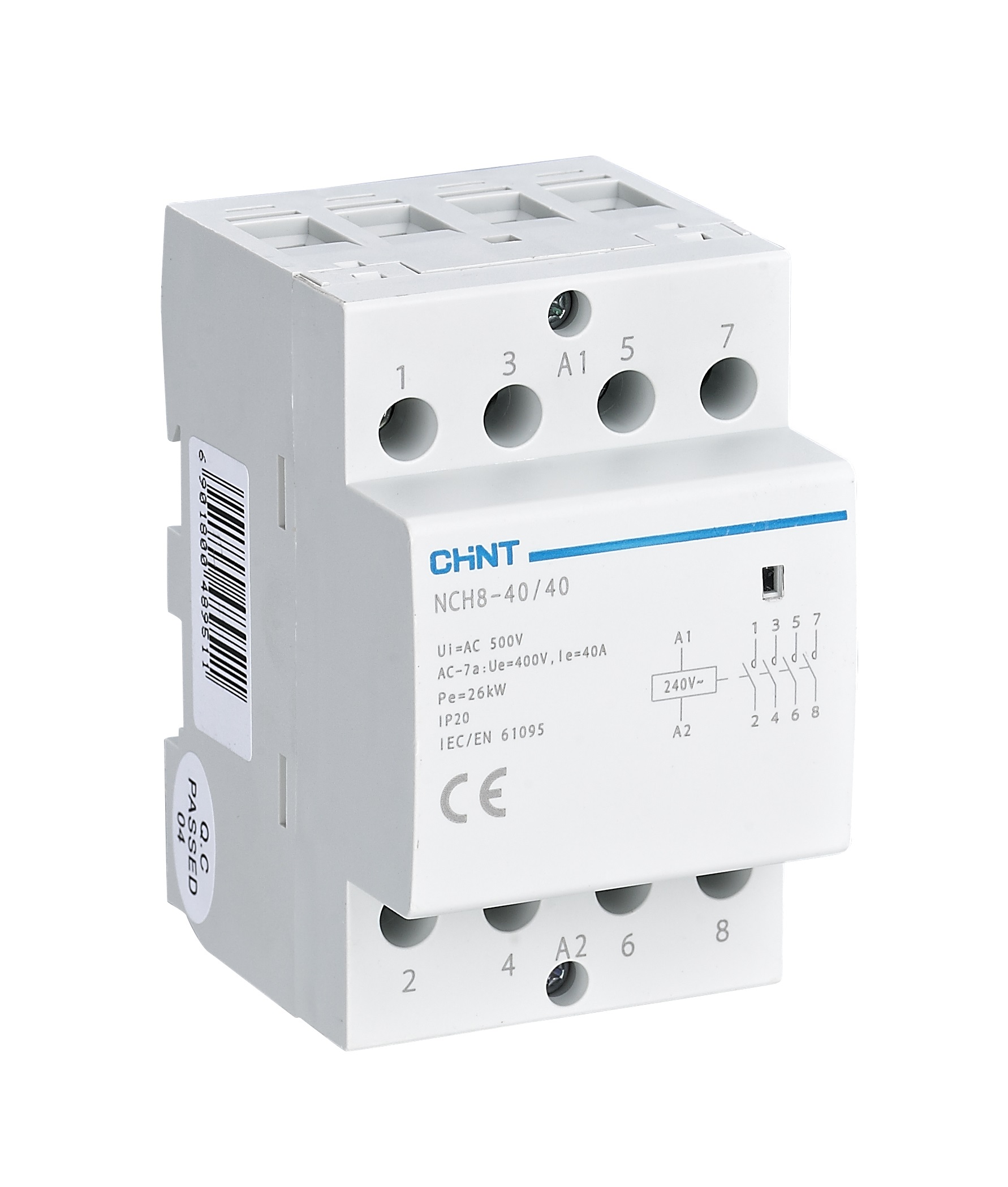 Модулен контактор CHINT NCH8-40/40 4P 40A 230V