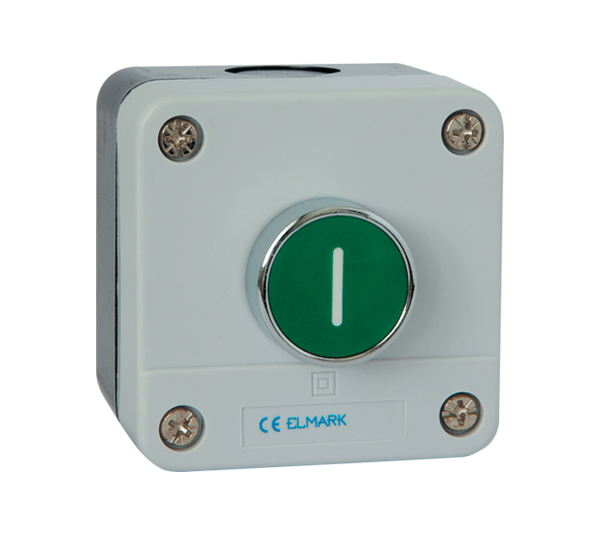 Кнопка Elmark EL1-BP 102 зелен 1NO IP65