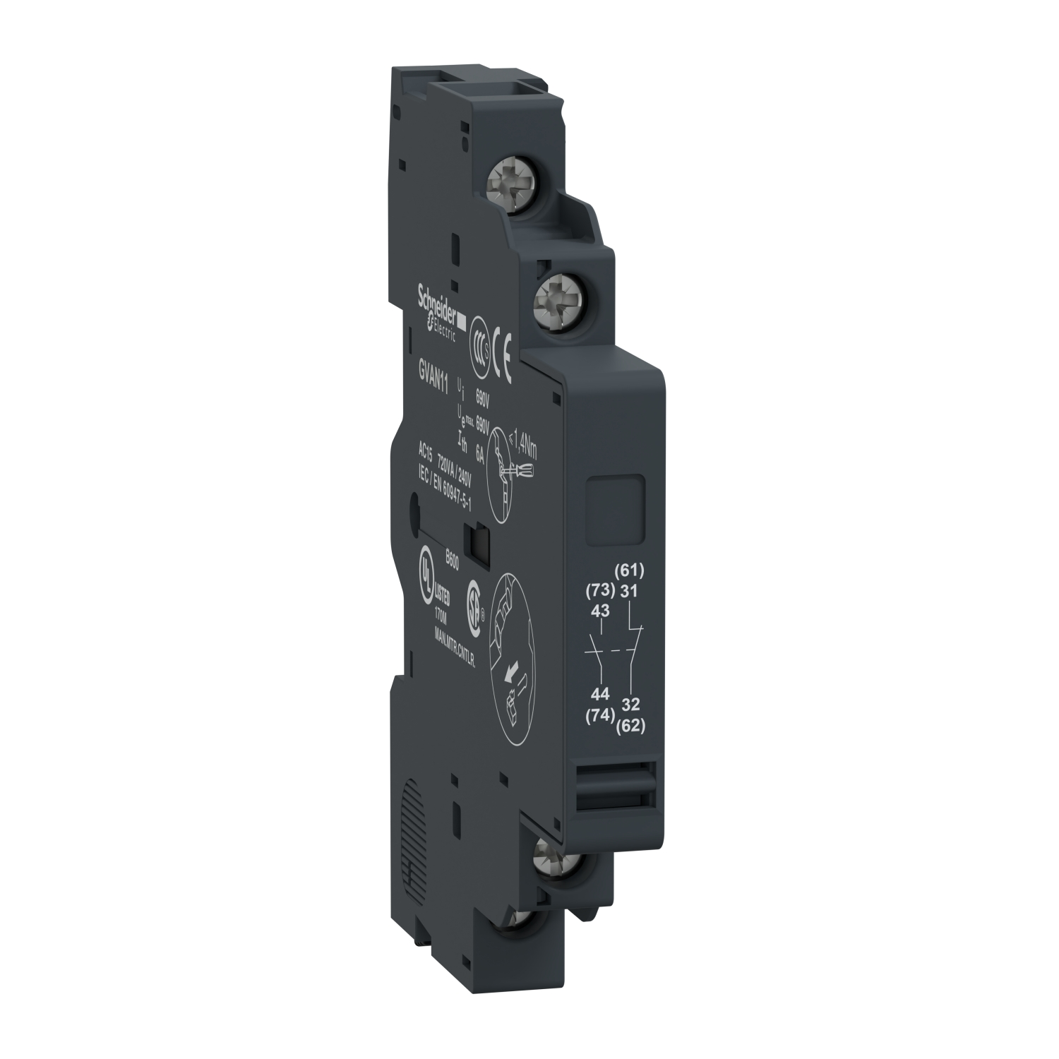 Допълнителен контактен блок Schneider Electric GVAN11