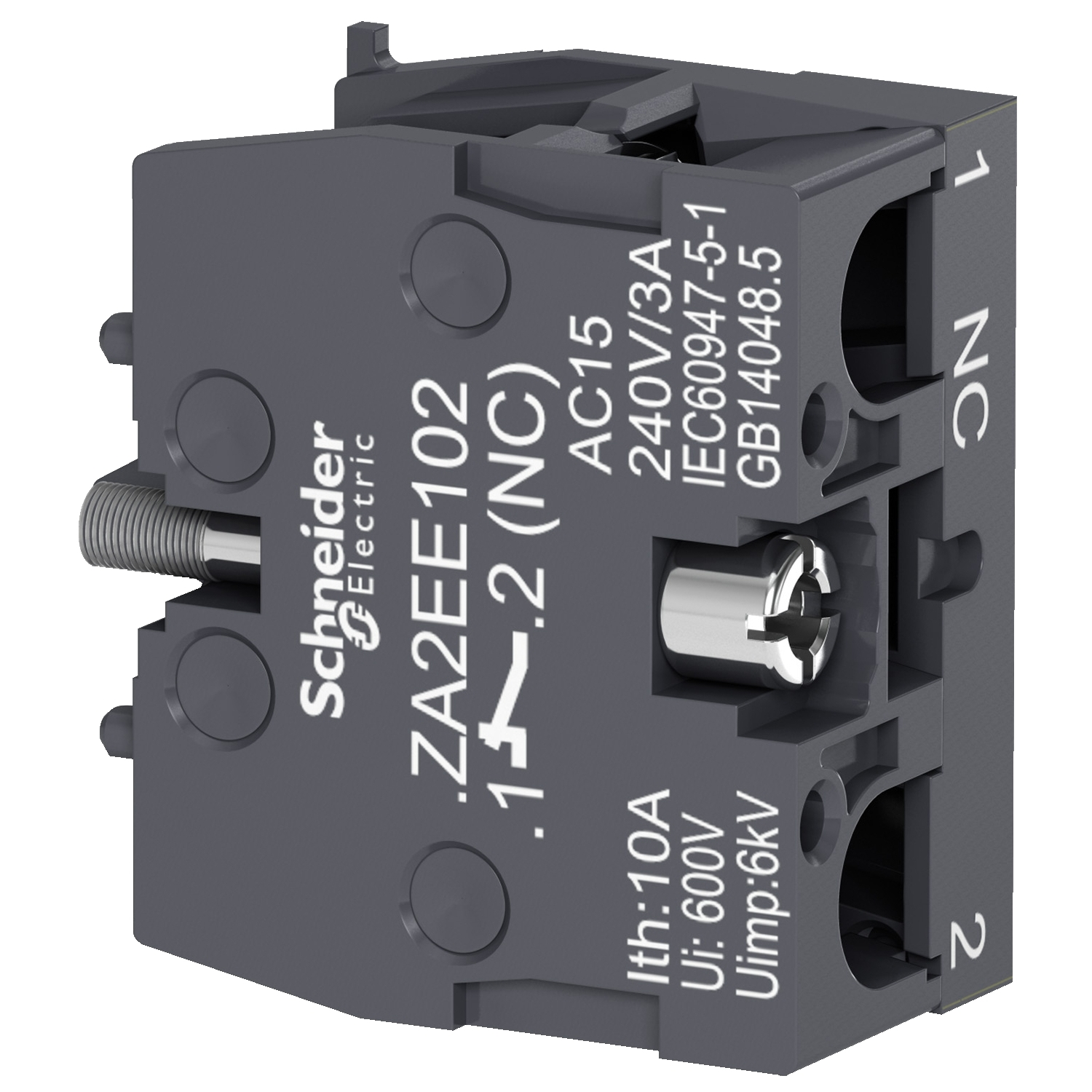 Допълнителен контакт Schneider Electric ZA2EE102 1NC