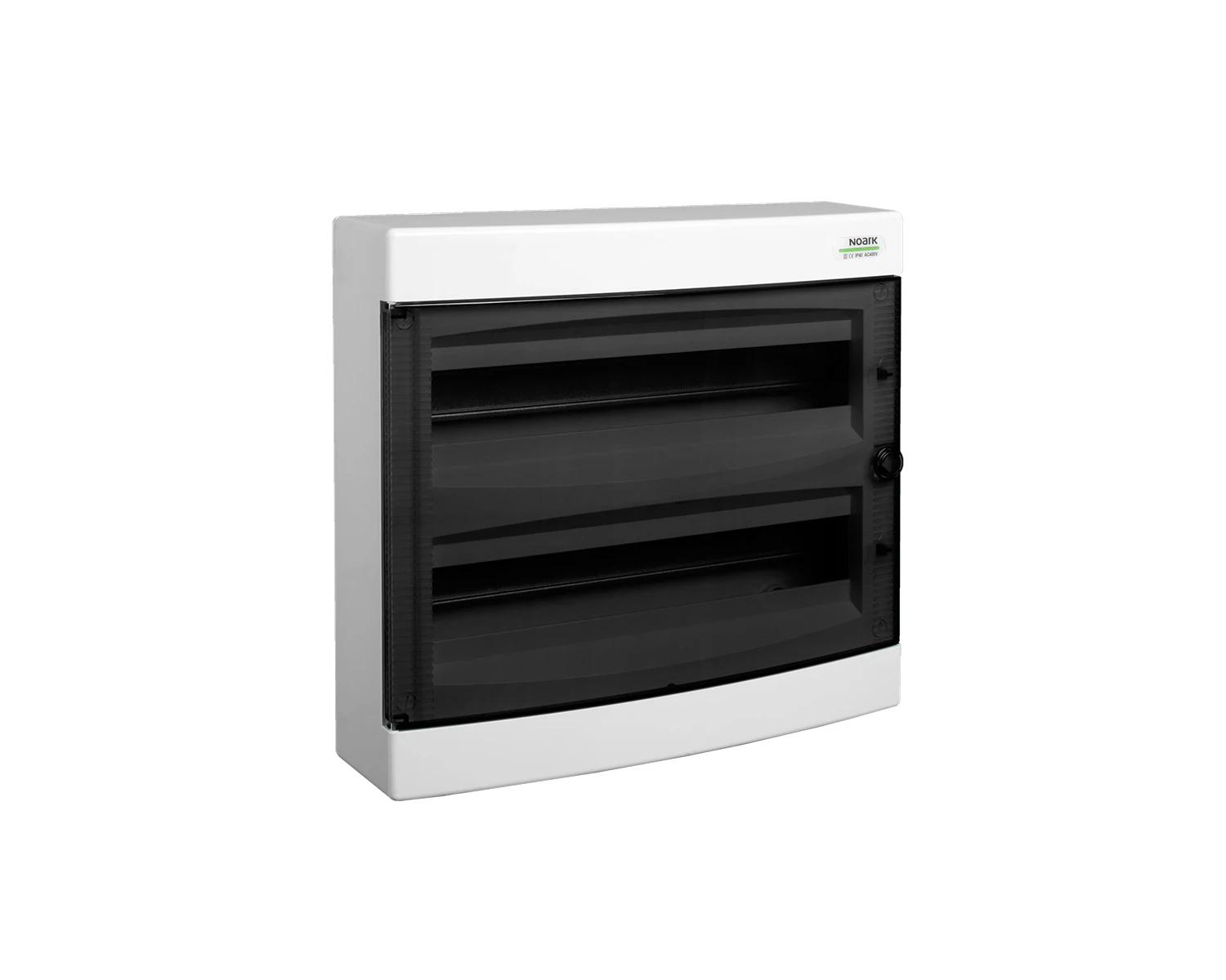 Surface-mounted consumer unit Noark PNS 24T, 24 modules, IP40, transparent door