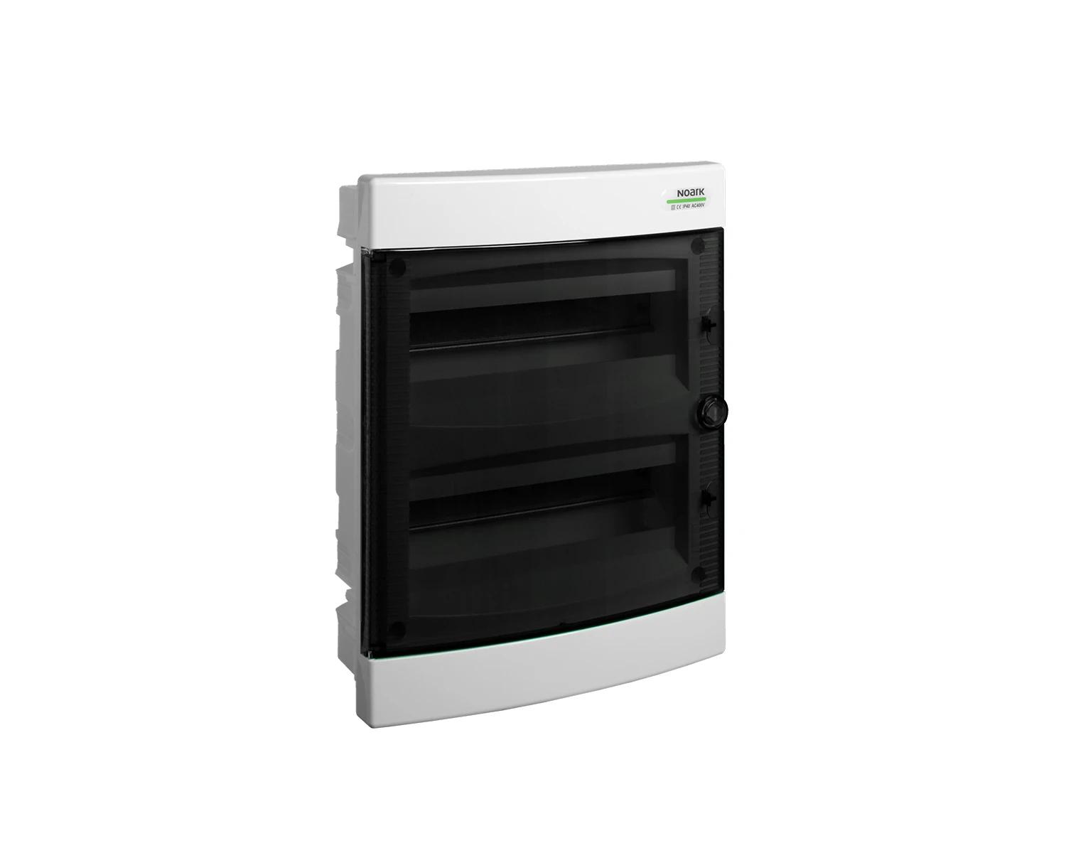 Flush-mounted consumer unit Noark PNF 24T, 24 modules, IP40, transparent door
