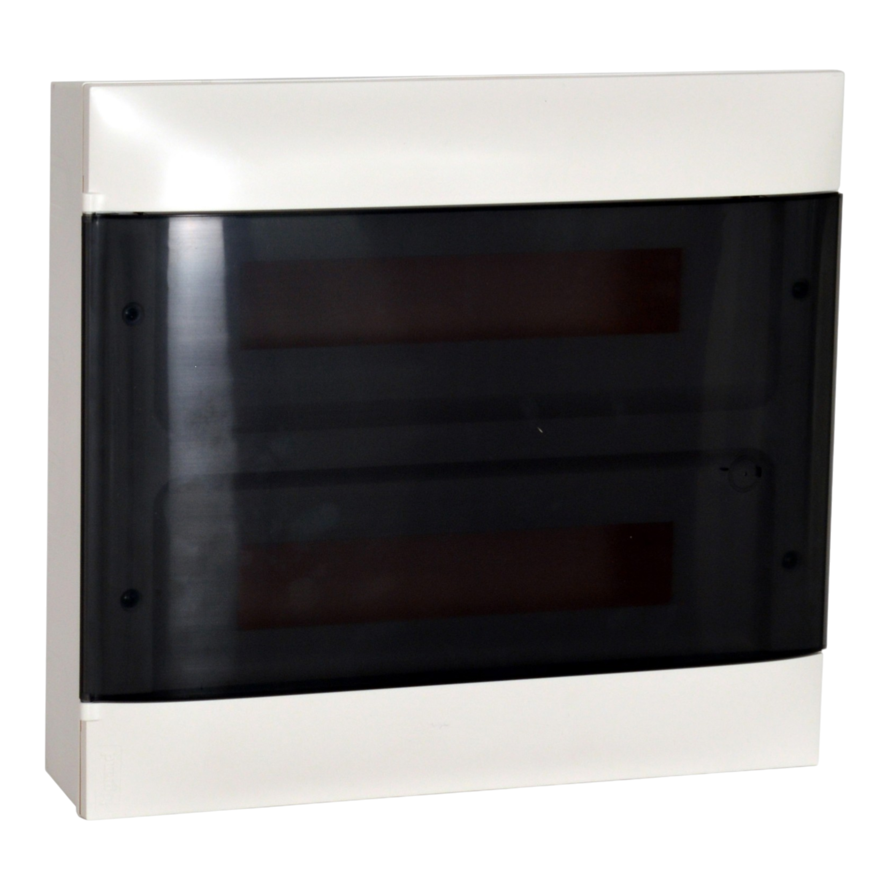 Legrand Practibox S surface-mounting cabinet, 36 modules (2x18), transparent door, N+PE terminals