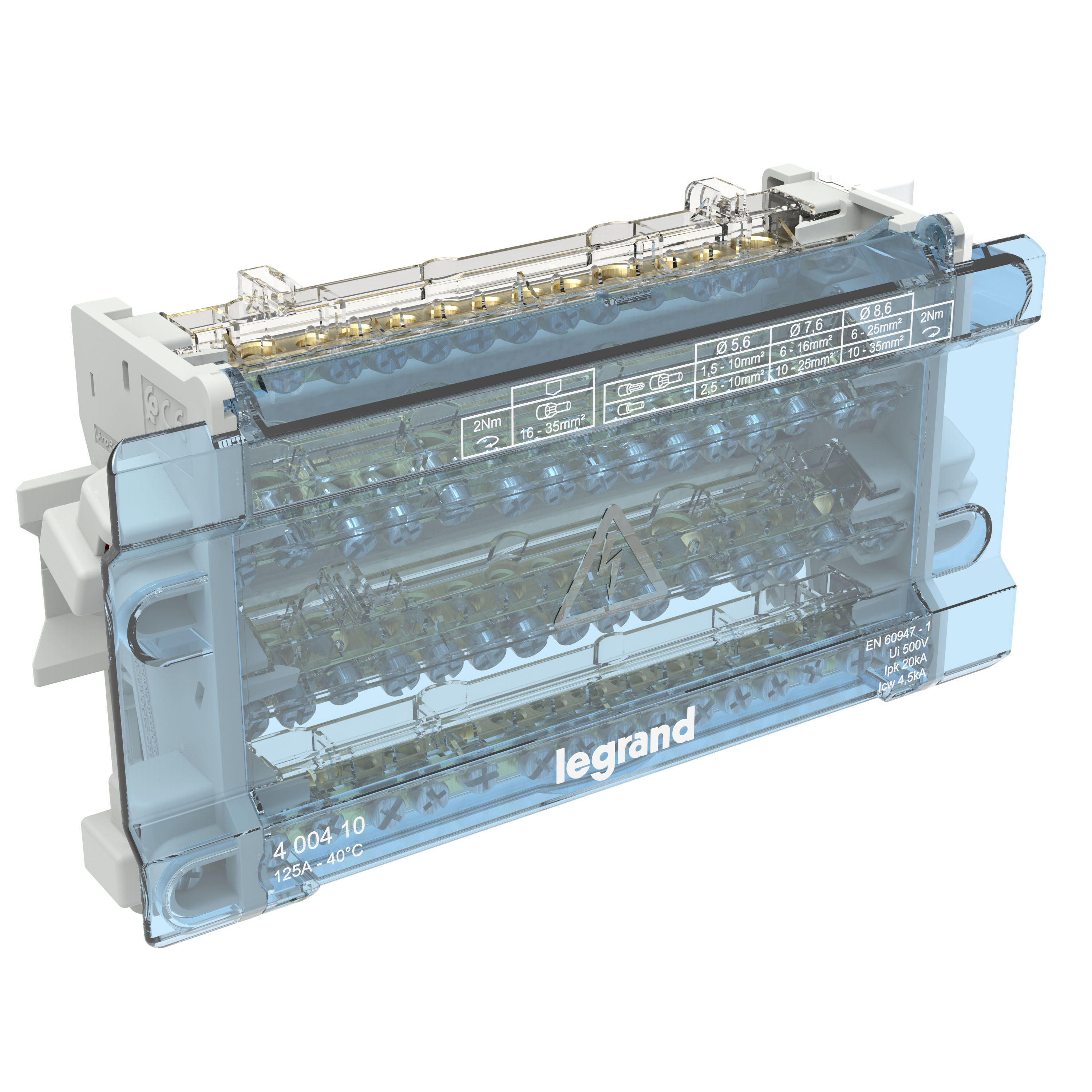 Legrand Modular Distribution Block 125A 4P 400410